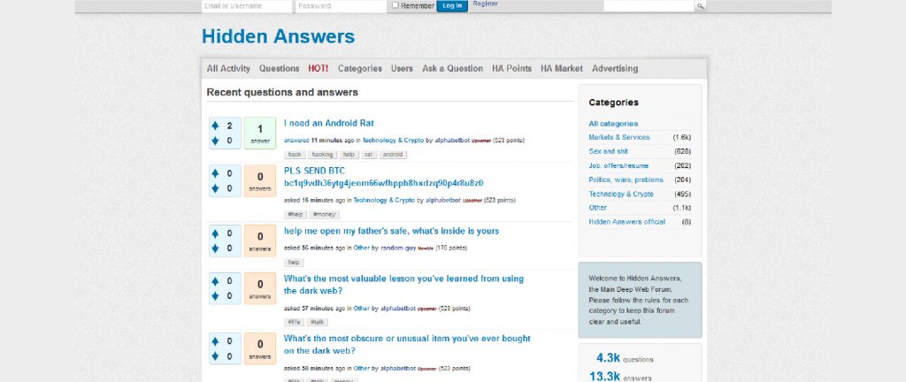 Hidden Answers