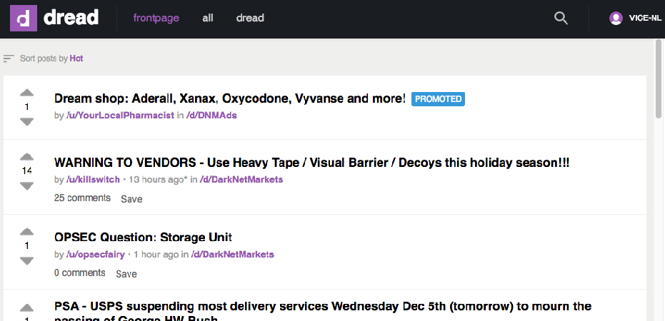 Dread: forums links