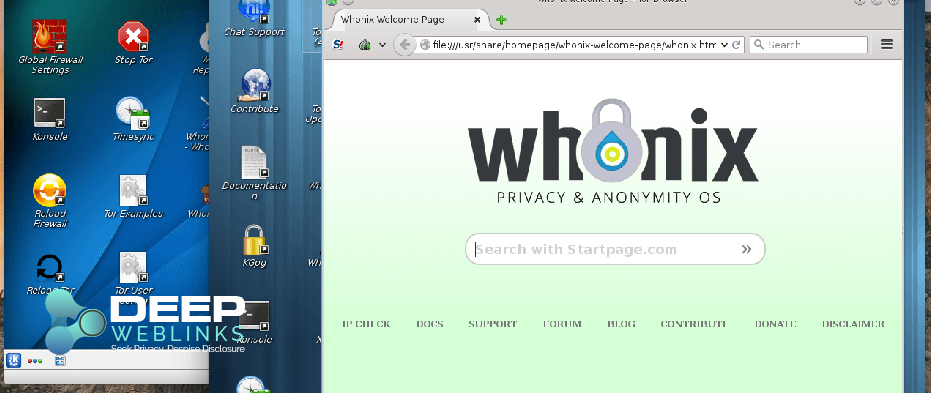 Method to Install Whonix Dark Web Network