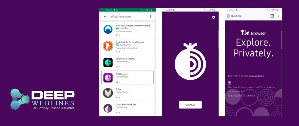 access tor network on android