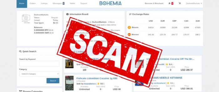 Bohemia Market On The Dark Web Shut Down